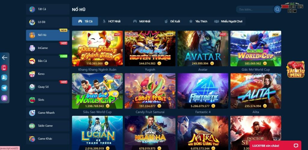 Lucky88 - Top 10 game nổ hũ đổi tiền mặt đáng chơi nhất 2023
